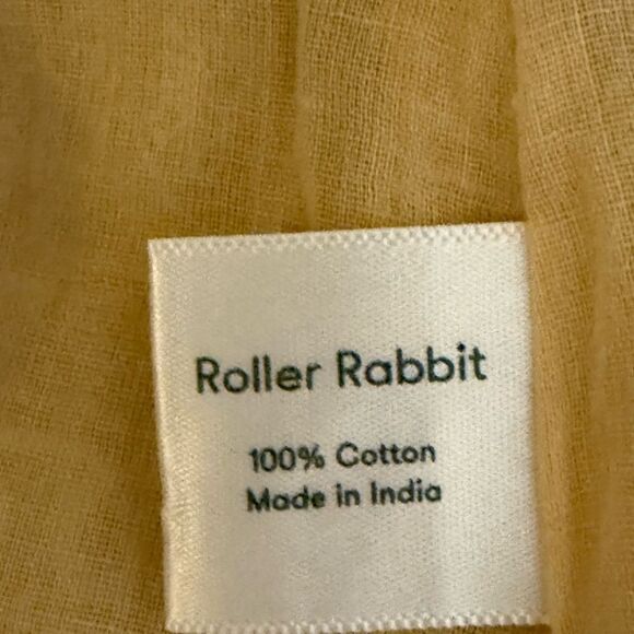 Roller Rabbit Woman’s Indera Naema Embroidered Dress. Cream/Tan. Size XS. - Picture 10 of 11